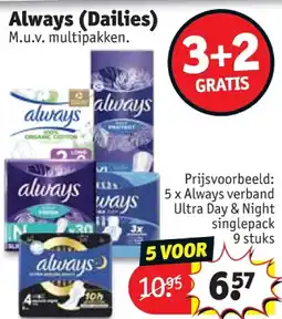 Kruidvat Always (Dailies) aanbieding