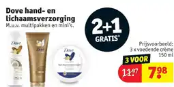 Kruidvat Dove hand- en lichaamsverzorging aanbieding