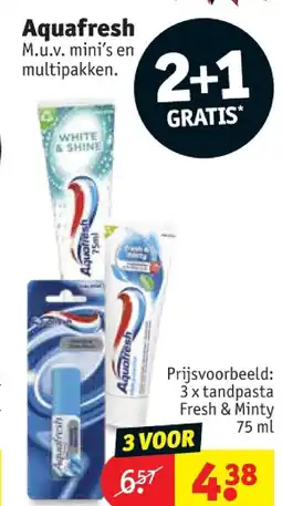 Kruidvat Aquafresh aanbieding