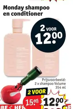 Kruidvat Monday shampoo en conditioner aanbieding