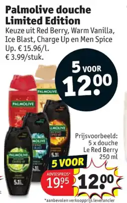 Kruidvat Palmolive douche Limited Edition aanbieding