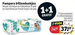 Kruidvat Pampers billendoekjes aanbieding