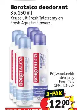 Kruidvat Borotalco deodorant aanbieding