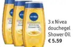 Kruidvat 3 x Nivea douchegel Shower Oil aanbieding