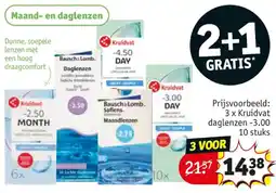 Kruidvat Kruidvat daglenzen -3.00 10 stuks aanbieding