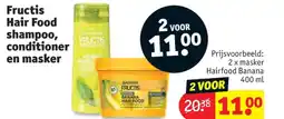 Kruidvat Fructis Hair Food shampoo, conditioner en masker aanbieding