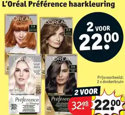 Kruidvat L’Oréal Préférence haarkleuring aanbieding