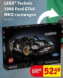 Kruidvat LEGO Technic 1966 Ford GT40 MKII racewagen aanbieding
