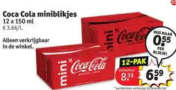 Kruidvat Coca Cola miniblikjes aanbieding