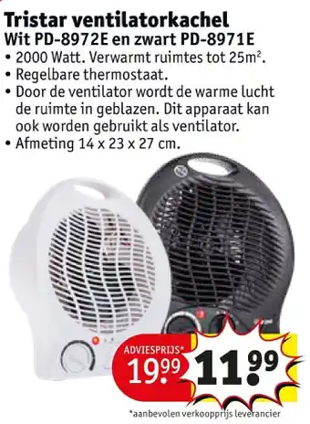 Kruidvat Tristar ventilatorkachel aanbieding