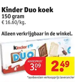 Kruidvat Kinder Duo koek aanbieding
