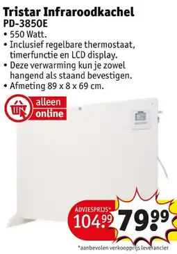 Kruidvat Tristar Infraroodkachel aanbieding