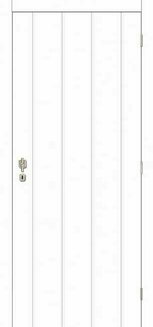 Zelfbouwmarkt Complete Schilderdeur Moderne Verticale 730mm Honingraat aanbieding
