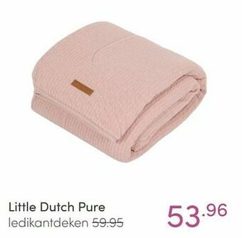 Baby & Tiener Little dutch pure ledikantdeken aanbieding