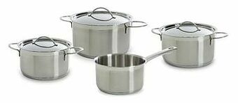 Makro Gero Kookpottenset Profi zilver 4-delig aanbieding