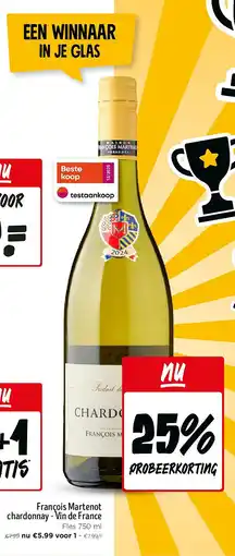 Jumbo François Martenot chardonnay - Vin de France aanbieding