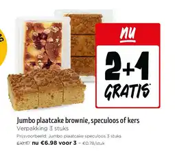 Jumbo Jumbo plaatcake brownie, speculoos of kers aanbieding