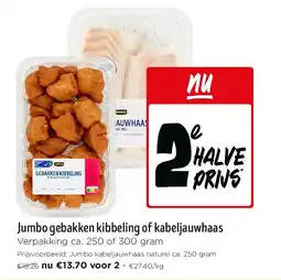 Jumbo Jumbo gebakken kibbeling of kabeljauwhaas aanbieding