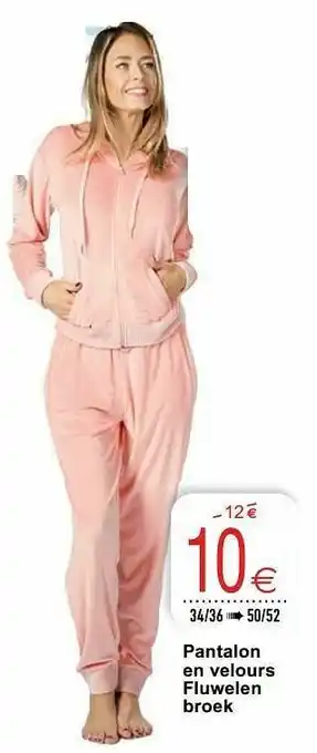 Cora Pantalon en velours fluwelen broek aanbieding