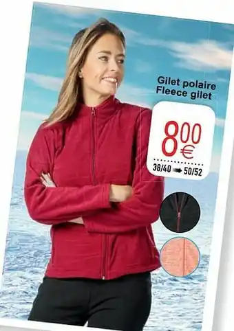 Cora Gilet polaire fleece gilet aanbieding