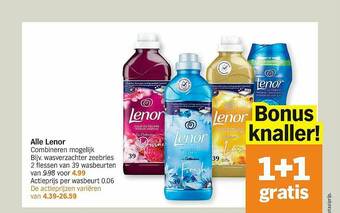 Albert Heijn Lenor Wasverzachter aanbieding
