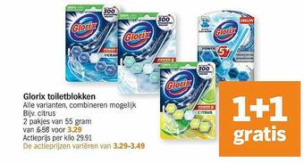 Albert Heijn Glorix Toiletblokken aanbieding