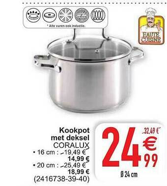 Cora Kookpot Met Deksel Coralux aanbieding