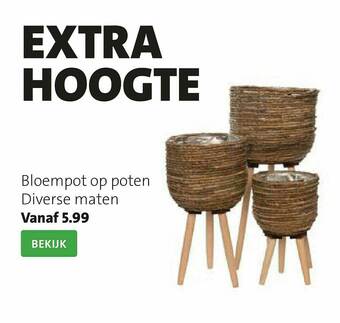 Intratuin Bloempot Op Poten aanbieding