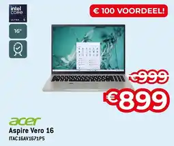 Exellent acer Aspire Vero 16 ITAC 16AV1671P5 aanbieding