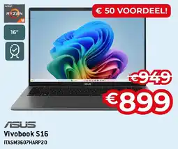 Exellent Asus Vivobook S16 ITASM3607HARP20 aanbieding