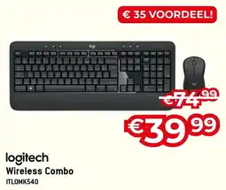Exellent logitech Wireless Combo ITLOMK540 aanbieding