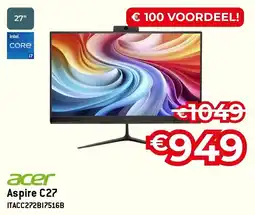 Exellent Acer acer Aspire C27 ITACC272B17516B aanbieding