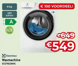 Exellent Electrolux Wasmachine ECEFI61X84G aanbieding
