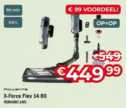 Exellent Rowenta X-Force Flex 14.80 RORH9BC1WO aanbieding
