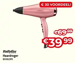 Exellent BaByliss Haardroger BS5913PE aanbieding