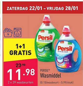 ALDI Persil Wasmiddel aanbieding