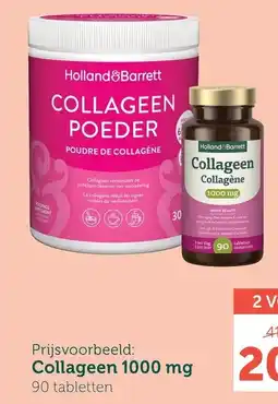 Holland & Barrett Collageen 1000 mg aanbieding
