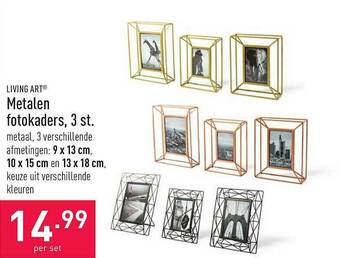 ALDI Metalen Fotokaders aanbieding
