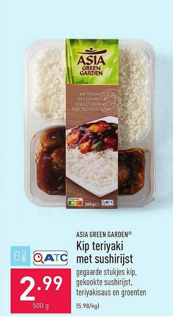 ALDI Kip Teriyaki Met Sushirijst aanbieding