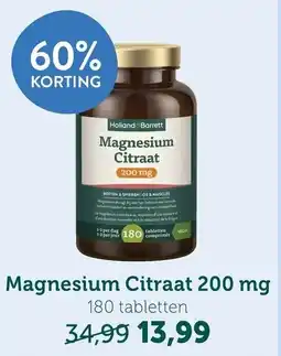 Holland & Barrett Magnesium Citraat 200 mg aanbieding
