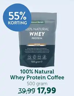 Holland & Barrett 100% Natural Whey Protein Coffee aanbieding