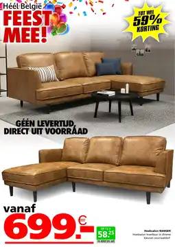 Seats and Sofas Hoeksalon Ranger aanbieding