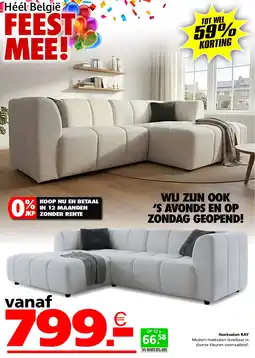 Seats and Sofas Hoeksalon Ray aanbieding