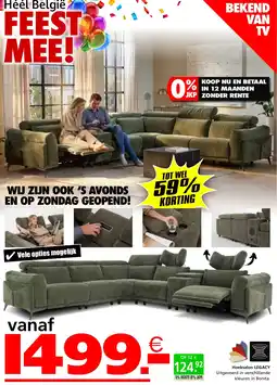 Seats and Sofas Hoeksalon Legacy aanbieding