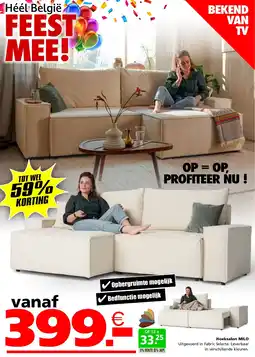 Seats and Sofas Hoeksalon Milo aanbieding