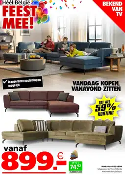 Seats and Sofas Hoeksalon Lissabon aanbieding