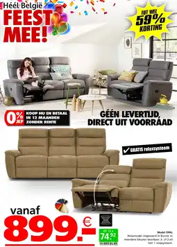 Seats and Sofas Model Opal aanbieding