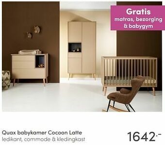 Baby & Tiener Quax babykamer cocoon latte aanbieding