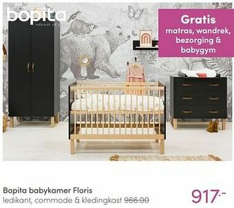 Baby & Tiener Bopita babykamer floris aanbieding