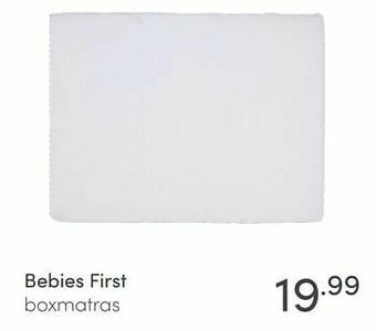 Baby & Tiener Bebies first boxmatras aanbieding